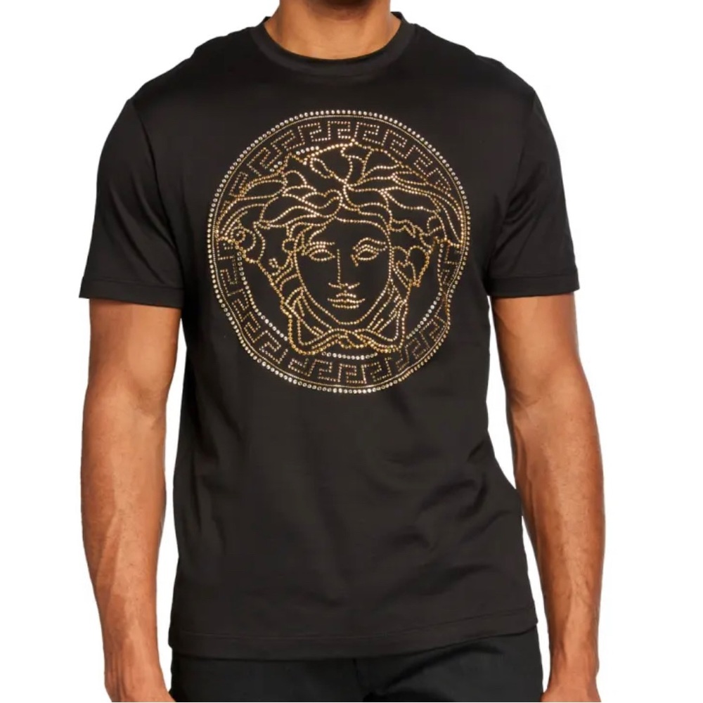 VERSACE Beaded Medusa tee